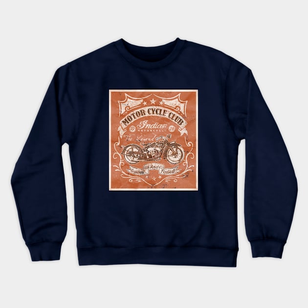 Motor Cycle Club Crewneck Sweatshirt by DutchDeer